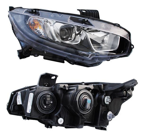 10603 FARO RH 4 PTS C/LUZ DE DIA ~ HONDA CIVIC 2016 - 2019