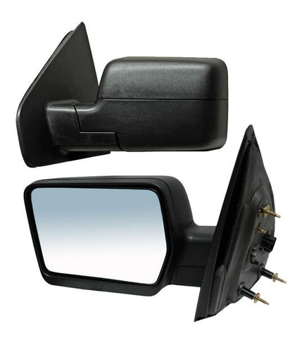 3925 ESPEJO LH ELECTRICO NEGRO CORRUGADO ~ FORD FORD P/U 2004 - 2008