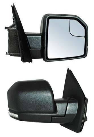 10958 ESPEJO RH ELECTRICO CORRUGADO C/PUNTO CIEGO C/DIRECCIONAL C/DESEMPAÑANTE ~ FORD FORD P/U 2015 - 2017