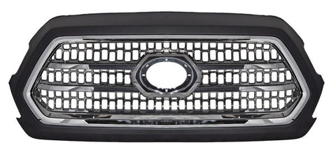 14288 CORAZA CROMADA C/FILO NEGRO ~ TOYOTA TACOMA 2016 - 2018