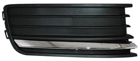 11937 REJILLA RH DEFENSA DELANTERA S/FARO NIEBLA C/MOLDURA CROMADA ~ VW VENTO 2016 - 2020