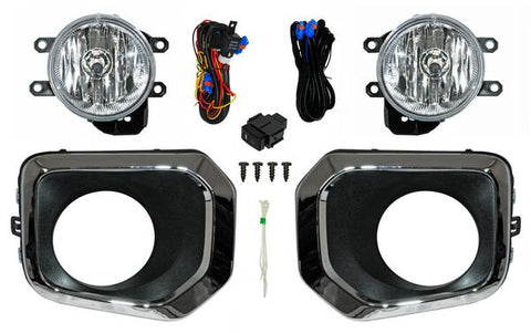 13504 FARO NIEBLA LH/RH JGO C/REJILLAS C/FILO CROMADO ~ TOYOTA TACOMA 2016 - 2017