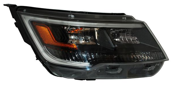 10592 FARO LH FONDO NEGRO C/LEDS (REM) ~ FORD EXPLORER 2016 - 2017