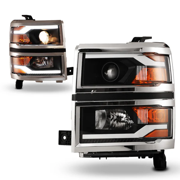 12235 FARO LH/RH JUEGO PERFORMANCE FONDO NEGRO WIN (REM) ~ CHEVROLET CHEVY P/U 2014 - 2015