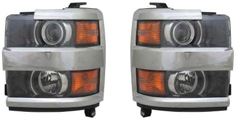 16164 FARO LH/RH JGO 2500/3500 HD BICEL CROMADO LUEP ~ CHEVROLET CHEVY P/U 2015 - 2019