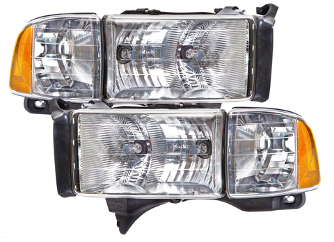 14765 FARO LH/RH JGO TRASPARENTE 2 BULBOS CHN ~ DODGE DODGE P/U RT 1999 - 2001